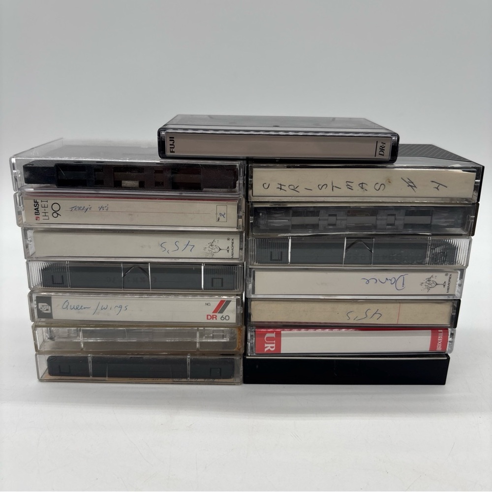 Lot of 15 Used Blank Tapes